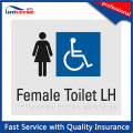 High Quality Male / Female Plastic Braille Toilet Sign Plate